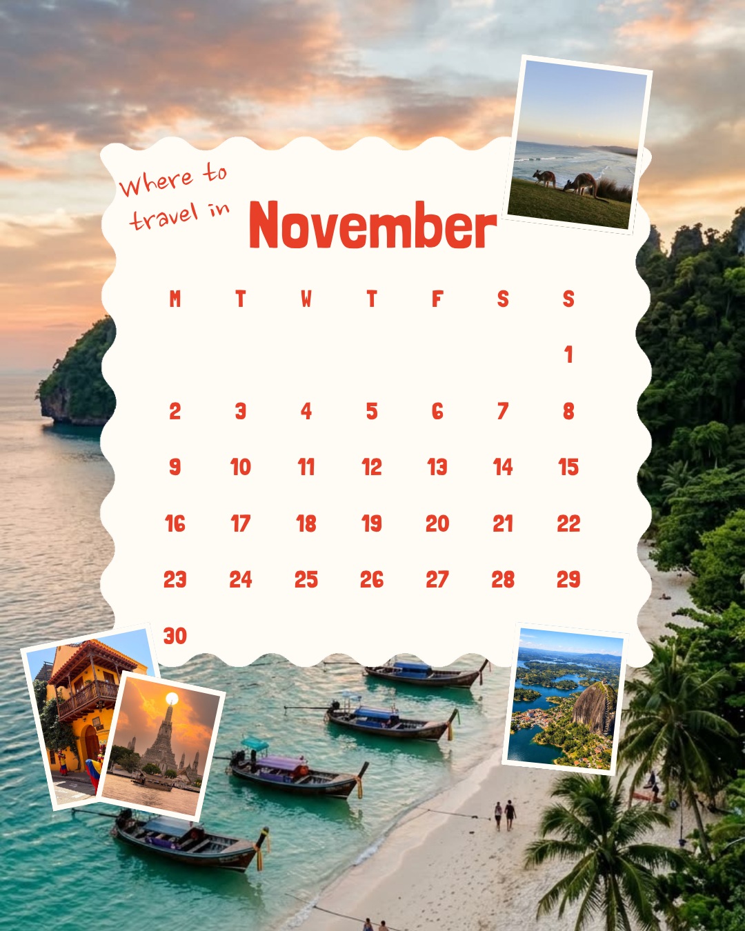 November is the perfect time to escape: warm weather, incredible landscapes, and unforgettable experiences await. ✨
Her