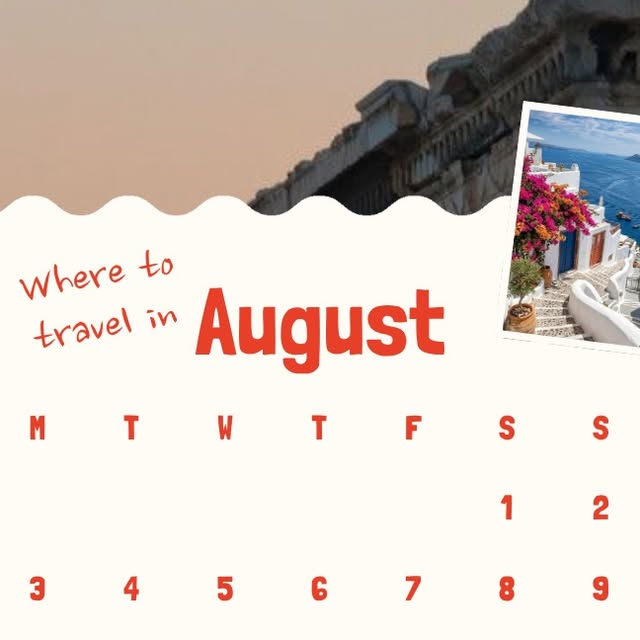 🌍 Where should you travel in August?

August is one of the best months to travel: peak summer vibes in the Northern Hem